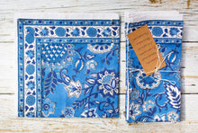 Load image into Gallery viewer, JODHPUR /Blue floral - napkins (set of 6)
