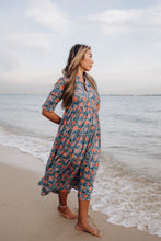 Load image into Gallery viewer, The Pepper dress - turquoise fun floral
