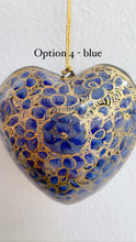 Load image into Gallery viewer, Papier-mâché - HEARTS Christmas decor
