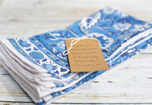 Load image into Gallery viewer, JODHPUR /Blue floral - napkins (set of 6)
