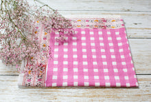 Load image into Gallery viewer, JAIPUR/Pink checks - napkins (set of 6)

