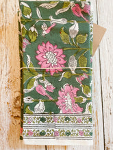 Load image into Gallery viewer, MALABAR Floral - green floral napkins (set of 6)
