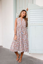 Load image into Gallery viewer, The BORAGE dress - pastel GREEN floral/One size
