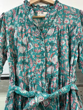 Load image into Gallery viewer, the BREMEN dress - turquoise floral

