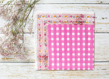 Load image into Gallery viewer, JAIPUR/Pink checks - napkins (set of 6)
